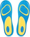 Insoles Customizable Gel Insoles for Women - Shock-Absorbing Foot Pads for Work Boots, Running Shoes, Hiking & Sneakers - 1 Pair of Comfort Inserts