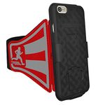 Amzer AMZ98212 Shellster Armband Case for iPhone 6/6s, Retail Packaging, Red