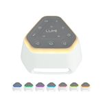 LUMI | White Noise Machine for Babies & Adults | 26 Sounds | White & Pink Noise | 7 Colour Night Light | Sleep Timer | USB Rechargeable | White Noise Machine Baby | Sleep Aid