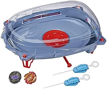 BEYBLADE Burst Surge Speedstorm Motor Strike Battle Set with Motorized Stadium, 2 Top Toys and 2 Launchers