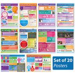 Sociology Posters - Set of 20 | Sociology Posters | Gloss Paper Measuring 850mm x 594mm | Sociology Class Posters | Education Charts by Daydream Education