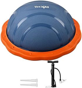 Yes4All Premium Half Ball Balance Trainer/Half Balance Ball Trainer – Half Ball Exercise Balance Trainer for Core Training & Balance Workout (Dark Blue/Orange)