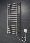 Warmehaus Electric Heated Towel Rail Wall Mounted Towel Warmer Stainless Steel - Straight 1000x400mm Chrome