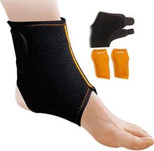 Ankle Ice Pack Wrap for Injuries - Hot & Cold Reusable Gel Packs for Relief from Sprain, Sports Injury, Plantar Fasciitis, Achilles Tendonitis, Ankle Foot Ice Pack(2 Packs) 6.8" x 5" x 1.5"