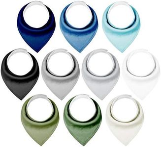 Yoofoss Baby Bibs 10 Pack Soft and Absorbent Baby Bandana Drool Bibs for Boys Girls