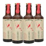 Kultur'd Apple Cinnamon Kombucha, Pack of 4 | Fermented, All natural, Gut Healthy Drink | 4 x 220ml | Vegan, Preservative free, Low calorie, Low sugar