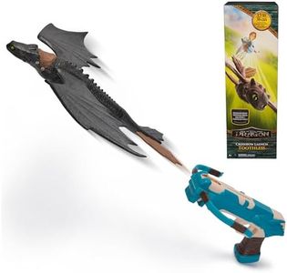 Dreamworks Dragons. How to Train Your Dragon, Crossbow Launch Toothless, Flying Stunt Glider, Kids Toys for Boys & Girls Ages 4 and up (Amazon Exclusive)