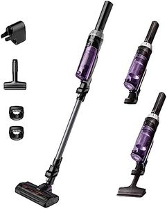 Rowenta XNano RH1128 - Aspiradora escoba sin cable, con 3 funciones en 1, autonomía de 40 minutos, muy ligero, fácil acceso del suelo hasta el techo, lila y gris