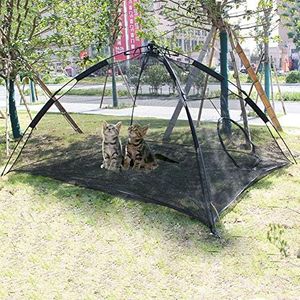 Gaorui Portable Large Pop Up Pet Cat Tents Enclosures for Outside Patio