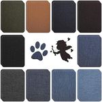 SAHENITEANA 20 Pieces Iron on Patches,10 Colors 4.9 x 3.7 inch Nylon Repair Patches Self-adhesive Denim Jean Patch Repair Kit for Clothing Repair (10 Colors)
