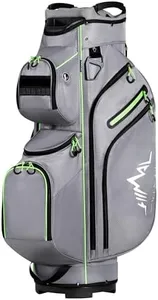 UNIHIMAL Golf Cart Bag, 15 Way Organizer Divider Top with Handles and Rain Cover