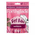 Forthglade Natural Dog Treats - Grain Free Soft Bites Salmon (8 x 90g) Resealable Bags