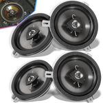 4 Pack Replace for Mopar Kicker Speaker Upgrade 2007-2018 Jeep Wrangler JK JKU, 77KICK10