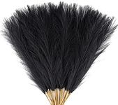 Acfruits Pampas Grass Small, 30 Pcs 17" Faux Pampas Grass Short Decor, Pompas Grass Flower Arrangement and Vase Filler for Boho Home Wedding Decoration
