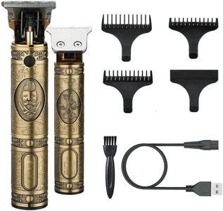 Professional Hair Clippers for Men, Wireless Hair Clippers T-Bladeds Trimmer, Zero Gapped Finishing Trimmers Baldheaded Close Cutting Shavers Kit for Home Barber Salon Men's Gift