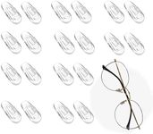 10 Pairs Glasses Nose Pads,Adhesive Push in Silicone Spectacle pad kit.Soft Gel fit Anti-Slip Eye Grips Replacement Parts Protector Eyeglass Bridge Repair Tool Set for Kids Eyewear Sunglasses (10)