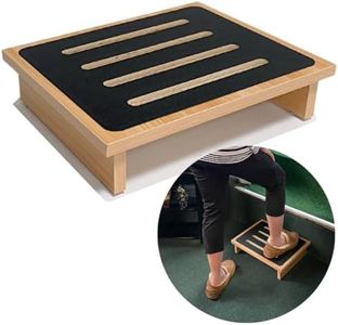 Evelots Mobility Half Step Stool for Adults & Seniors Nonslip Top to use Indoor or Outdoor Sturdy Wood Height Assist Portable Platform for Car, Door, Stair, Bedside, Bathroom