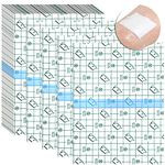 50 Pieces Shower Waterproof Patch Transparent Stretch Adhesive Bandage Large Shower Protector Cover Shower Shield Waterproof Dressing Transparent Film Adhesive Bandages, 6 x 8 Inch