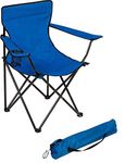 KINZILLA Folding Outdoor Camping Beach Chair with Carry Bag Portable Fishing Chair with arm Rest and Cup Holder Garden Chair for Camp/Hiking/Picnic(Multicolour)