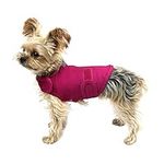 YESTAR Comfort Dog Anxiety Relief Coat, Dog Anxiety Calming Vest Wrap,Thunder Shirts Jacket for XS Small Medium Large XL Dogs（Rose XS）