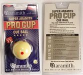 Aramith 11-139 2-1/4" Regulation Size Billiard/Pool Ball: Super Aramith Pro Cup Cue Ball with 6 Red Dots