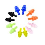 6 Pairs Reusable Silicone Swimming Earplugs Soft and Flexible Ear Plugs for Swimming, Learning, Hearing Protection, Concerts, Airplanes, Shooting, etc..