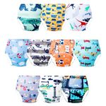 JackLoveBriefs Training pants for Toddlers Potty training pant training knickers 2-3 Years (10 Packs, Size:90, Multicolor)