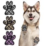 BEAUTYZOO Dog Paw Protectors Grip Pads Anti-Slip Traction for Small Medium Large Dogs on Hardwood Floors Hot pavement, Dog Grip for Senior Dogs Injury Protection and Brace for Paws 6 Sets 24 Pads, XXL