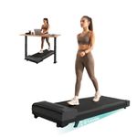 Fitkit by Cult Walking Pad Neo (BLDC 3.5HP Peak Power) Compact Under Desk BLDC Motor Treadmill | Max Weight: 120kg | Home use with Remote Control (Grey)