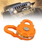 ouyanglong Towing Winch Snatch Blocks Pulley, 25000 lbs (12.5T) Minimum Breaking Strength, 12500 lbs (6T) Working Load Limit