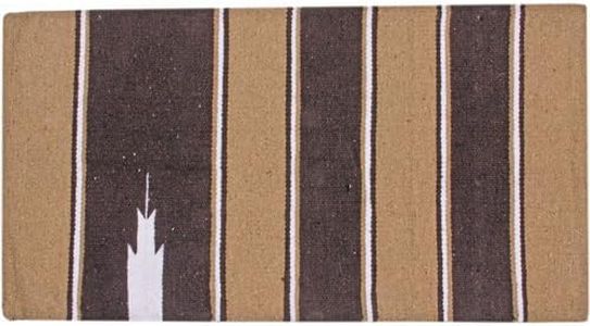Dura-Tech Navajo Blanket 34" x 36" | Versatile Horse Companion | Navajo Design | Thin Yet Protective | Keeps Show Pads Clean | Striking Colorful Blend | Color Brown/Tan