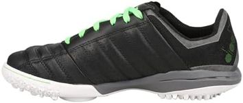 Diadora Brasil Sala Turf Shoes (Black/Green/White, US Footwear Size System, Adult, Men, Numeric, Medium, 10)