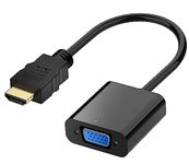 DigitalTech® HDMI to VGA 1080P Adapter Male to Female Converter for Monitor, Computer, Laptop, Projector, Tablet, Laptop, Ultrabook, Chromebook, PS3, Xbox One, Xbox 360, Wii U