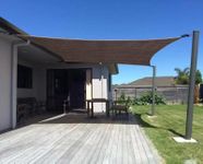 diig Patio Sun Shade Sail Canopy, 20' x 26' Rectangle Shade Cloth UV Block Sunshade Fabric - Outdoor Cover Awning Shelter for Pergola Backyard Garden Yard (20' x 26', Brown)