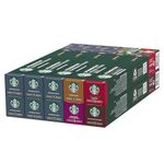 STARBUCKS Espresso Roast Variety Pack by Nespresso, Coffee Capsules 10 x 10 (100 Capsules) - Amazon Exclusive