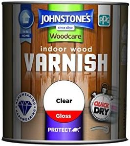 Johnstone's Woodcare Indoor Wood Varnish Gloss - Clear 250ml