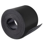 Neoprene Rubber Strips Roll, 1/8(.125) Inch x 4 Inch x 10 Feet, Black, Solid Rubber Sheet for Reduce Vibration, Seal, DIY Gasket Material