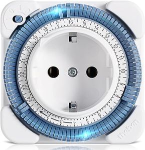 Theben 0260030 Timer 26 - Analogue Timer, Sockets Switch, Time Program Plug, White, up to 400 W LED Switching Capacity