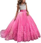 Princess Hot Pink Long Girls Pagean