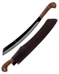 Condor Tool & Knife, Duku Machete, 15-1/2in Blade, Wood Handle with Sheath