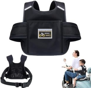 Cinturón de Seguridad Motocicleta para Niños, Ajustable Cinturón de Niños de la Motocicleta, Motocicleta Bicicleta Niño Cinturón de Seguridad, Arnés de Motocicleta Infantil con Reflectantes