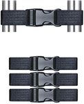 Multi-Functional Magic Buckle, Baby Safety Lock for The Door, Two-Door Refrigerator, Oven and Children's Safety Fence, Etc., or for The Fixed Baby Luggage (3 Pack Black)