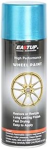 EASTUP Premium Metallic Flash Light Blue Acrylic Enamel Wheel Paint - Brilliant Finish, High Durability, Fade-resistant, Quick Drying Rim Coating Spray Paint.