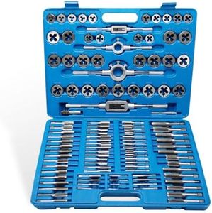 CCLIFE Coffret de Tarauds et Filières,110 pièces Kit de Filetage M2-M18 pour la Création et la Réparation de Filetage Taraudage et Filetage