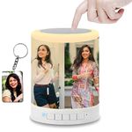 Plastic Solucky Print Photo Gift Customized Personalized Smart Touch Mood Lamp Bluetooth Speaker For Gifts And Free Keychain Best Birthday,Anniversary, Led