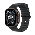Apple Watch Ultra 3 [GPS + Cellular 49mm] Running and Multisport Smartwatch with Black Titanium Case with Black Ocean Band. Satellite Communications, Advanced Health and Fitness Tracking