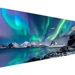 pchmcu 5D Diamond Art Painting,Large Diamond Painting Kits for Adults,DIY Full Drill Crystal Rhinestone Lake Arts,Gem Art Painting with Diamond Home Wall Decor Mountain(27.5 X 15.7inch)