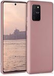 kwmobile Case Compatible with Samsung Galaxy S10 Lite Case - Soft Slim Metallic TPU Silicone Cover - Metallic Rose Gold