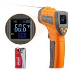 Inkbird Infrared Thermometer INK-IFT01 , Non-Contact Digital Laser Temperature Gun with Adjustable Emissivity and Max Measure, -58℉~1022℉/-50℃~550℃ Instant Read Thermometer for Cooking, Barbecue, Automotive, and Industrial (Not for Human)