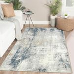 Famibay Area Rugs 80x150cm Rugs Living Room Soft Fluffy Modern Bedroom Rugs Washable Carpet Rug Non Slip Short Pile Floor Carpet for Living Room Bedroom Kitchen Office